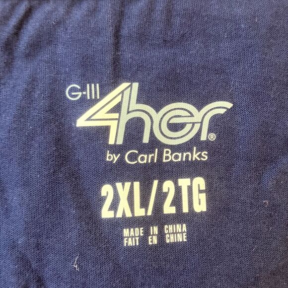 G-III 4her Womens Los Angeles Chargers T-Shirt Plus Size 2XL LA NFL Football Fan - Picture 3 of 9